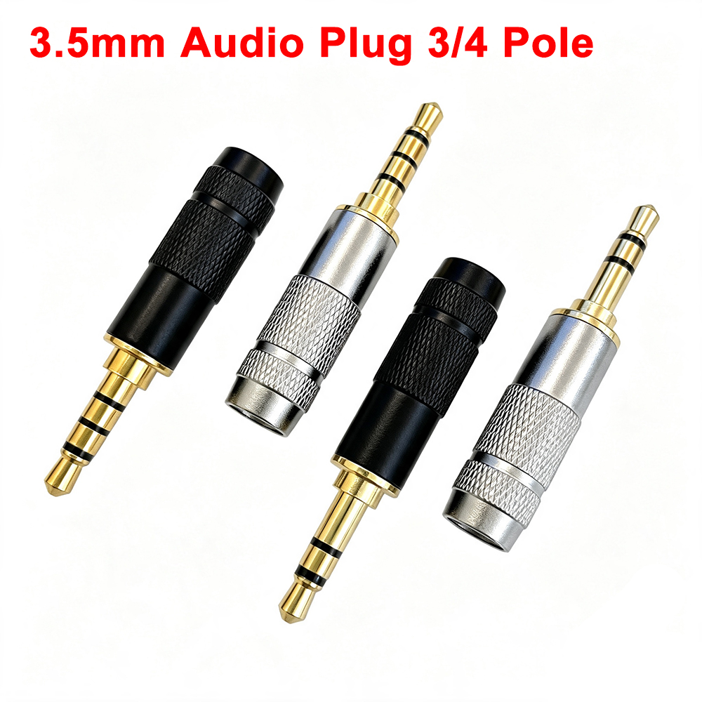 Audiophile Headphone Wired - 1 قطعة قابس صوت مطلي بالذهب