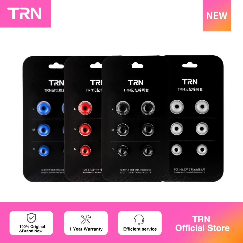 Earphone Foam Tip - TRN 3 أزواج (6 قطعة) سماعة