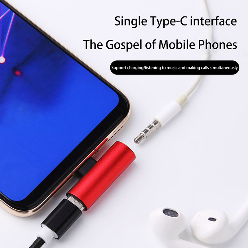 محول معدني من نوع USB-C إلى مق - مراجعة Earphone Splitter Jack وسعره